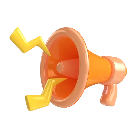 3 D Rendering Megaphone Illustration With High Resolution And Transparent Background 3D Icon