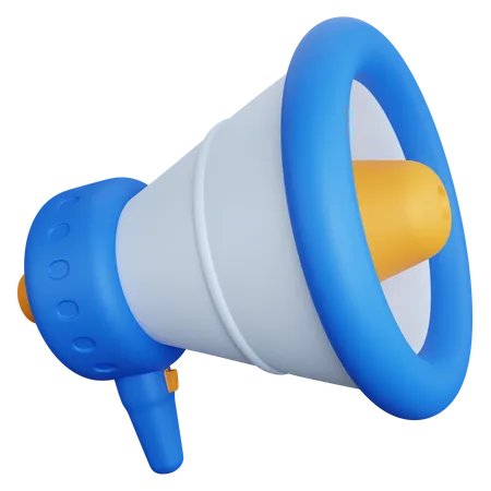 3 D Rendering Megaphone Isolated 3D Icon