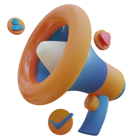 Megaphone  3D Icon