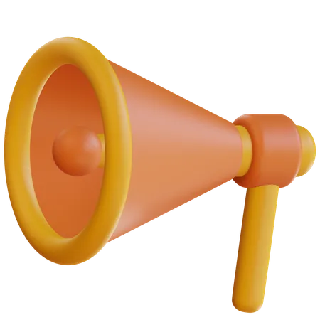 3 D Megaphone Icon Isolated 3D Icon