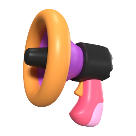 This Is Megaphone Speaker 3 D Render Illustration Icon High Resolution Png File Isolated On Transparent Background Available 3 D Model File Format BLEND OBJ FBX And GLTF 3D Icon