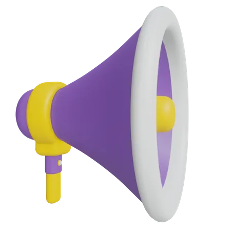 Megaphone 3 D Icon Communication And Technology HD Quality 3 000 Px 3D Icon