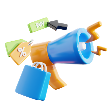 Megaphone  3D Icon