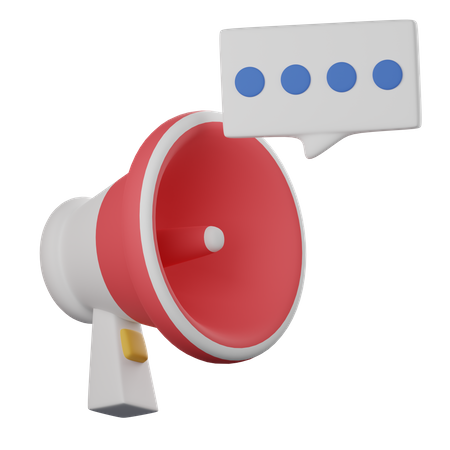 Mégaphone  3D Icon