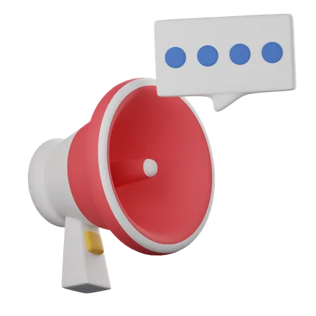 Mégaphone  3D Icon