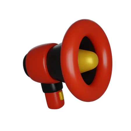 Black Friday Megaphone Loudspeaker Promotion 3 D Render Icon Isolated White Background 3D Icon