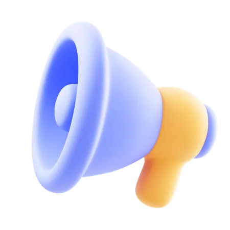 Megaphone Speaker Or Loudspeaker For Announcement 3D Icon