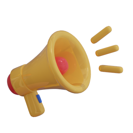 Annonce par mégaphone  3D Icon