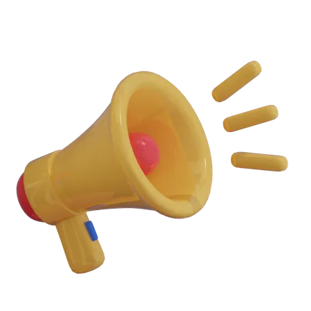 Annonce par mégaphone  3D Icon