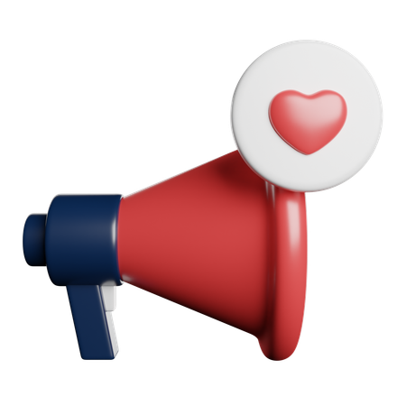 Megaphone Announcement Speaker  3D Icon