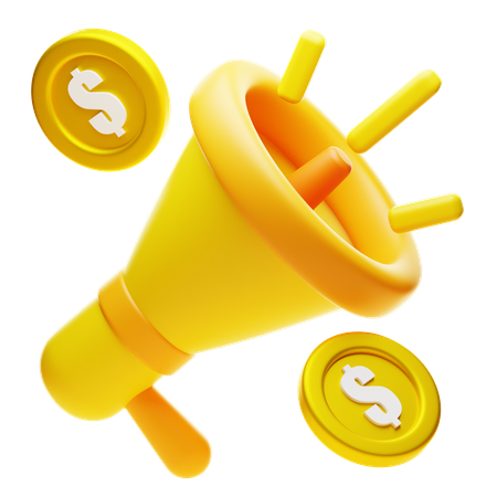 Megaphone Business  3D Icon