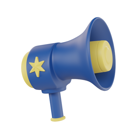Mégaphone de la police  3D Icon