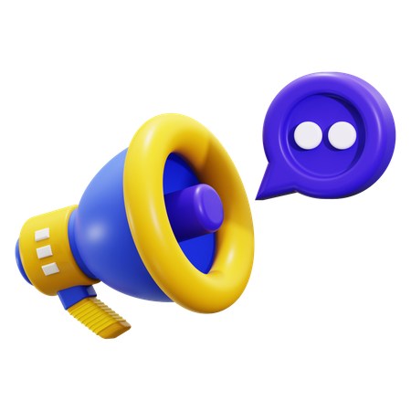 Megaphone loudspeaker  3D Icon