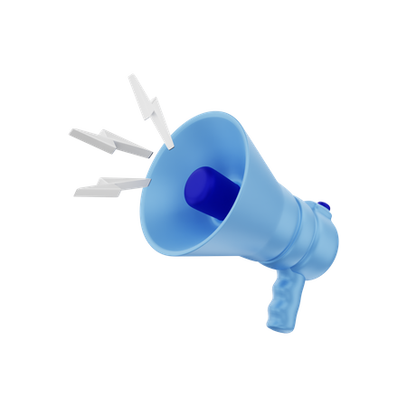 Megaphone Marketing  3D Illustration