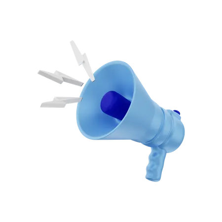 Megaphone Marketing  3D Illustration