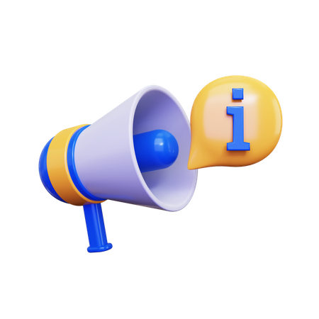 Megaphone Marketing  3D Illustration