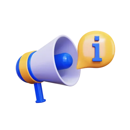 Megaphone Marketing  3D Illustration