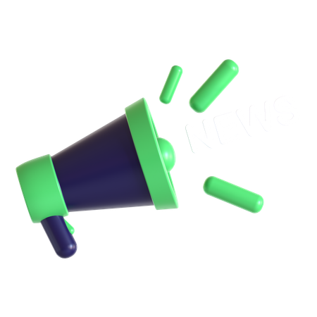 Megaphone News  3D Icon