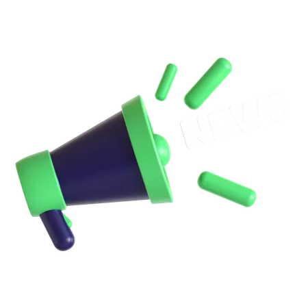 Megaphone News  3D Icon