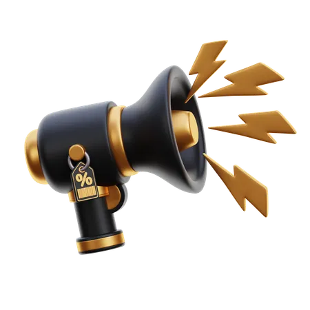 Megaphone Promotion  3D Icon