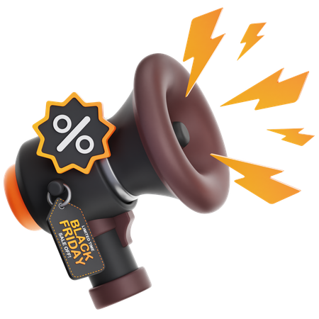 Megaphone Promotion  3D Icon