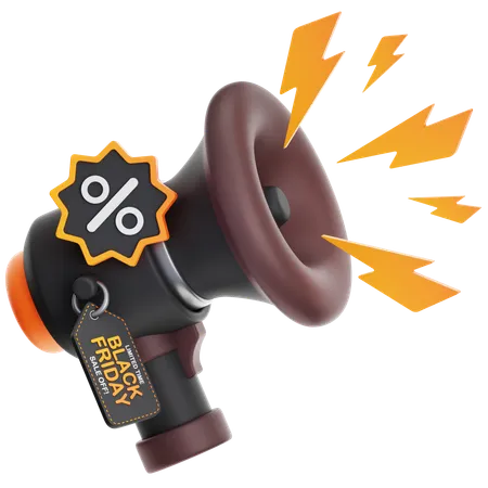 Megaphone Promotion  3D Icon