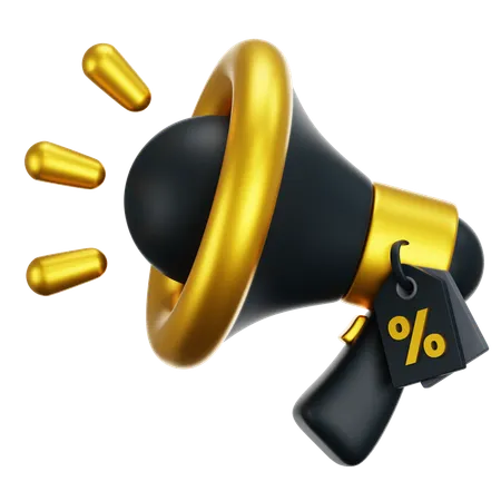 Megaphone Promotion  3D Icon