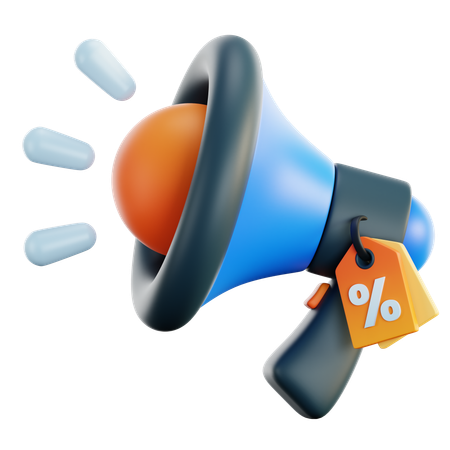 Megaphone Promotion  3D Icon