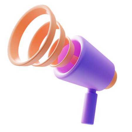Megaphone Promotion  3D Icon