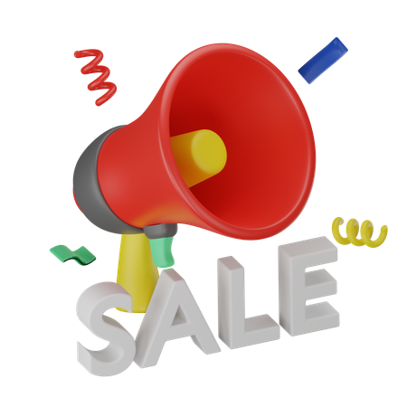 Megaphone sale  3D Icon