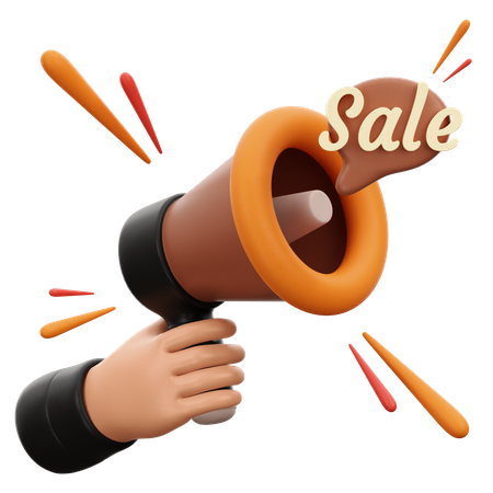 Megaphone Sale Promotion  3D Icon