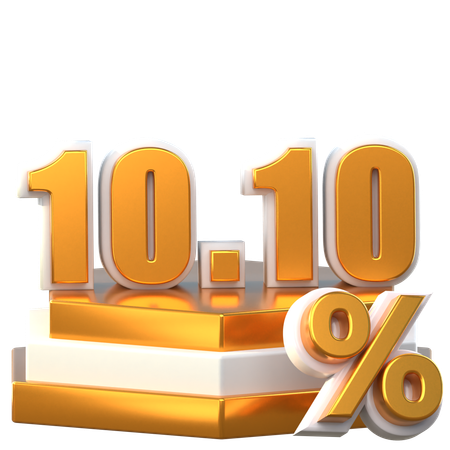 Mega promoção 10 10  3D Icon