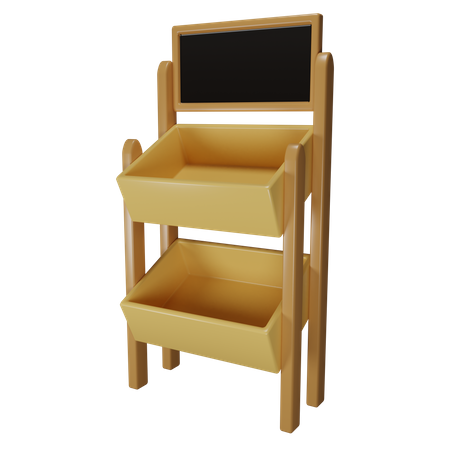 Mehrebenenregal  3D Icon