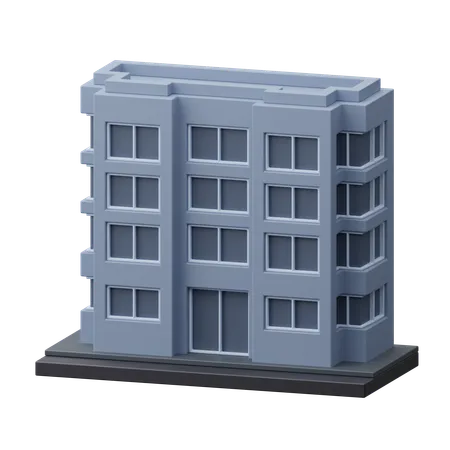 Wohngebäude  3D Icon