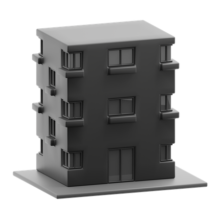 Wohngebäude  3D Icon