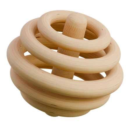 Mehrringiger Torus  3D Icon