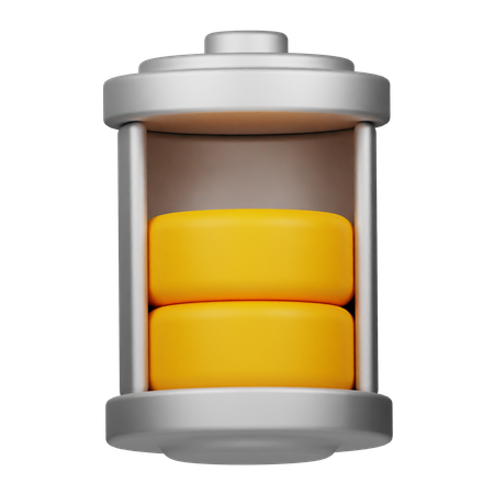 Meia bateria  3D Icon