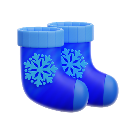 Meia de inverno  3D Icon