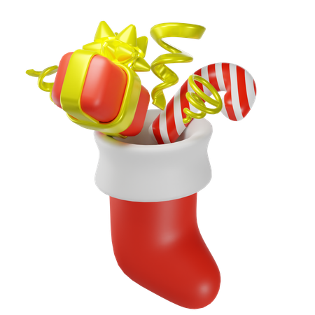 Meia de natal  3D Icon