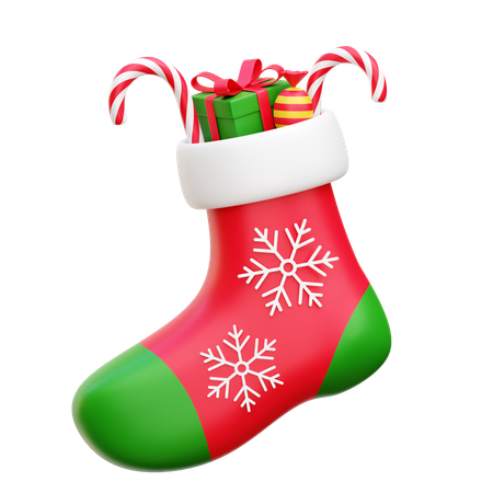 Meia de Natal  3D Icon
