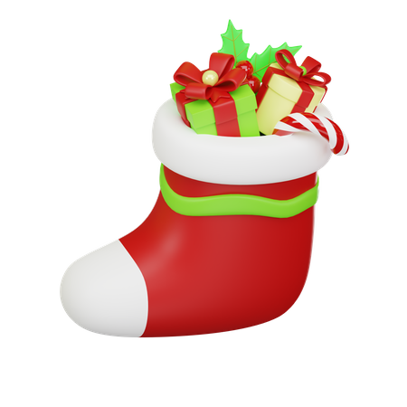 Meia de natal  3D Icon