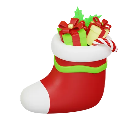 Meia de natal  3D Icon