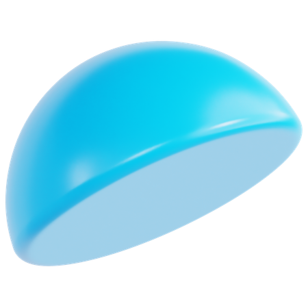 Meia esfera  3D Icon