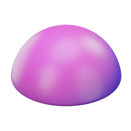 Meia esfera  3D Icon