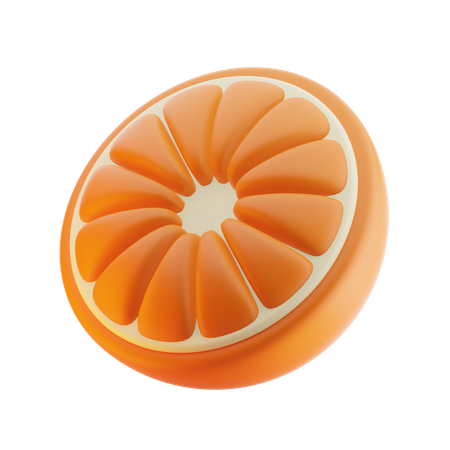 Meia laranja  3D Icon