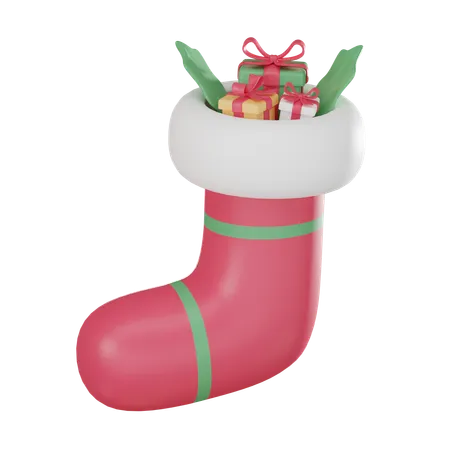 Meias de natal  3D Icon