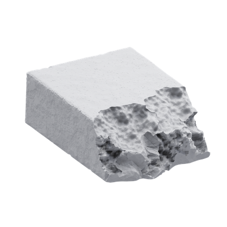 Meio tijolo  3D Icon