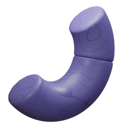 Meio toro  3D Icon