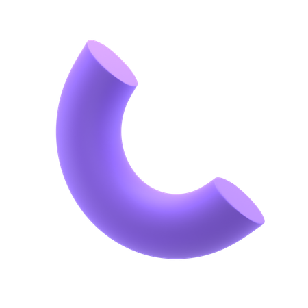 Meio toro  3D Icon