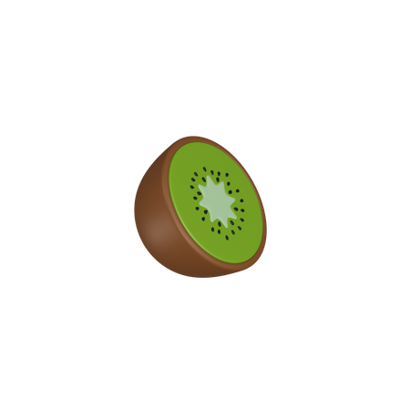 Meio kiwi  3D Icon